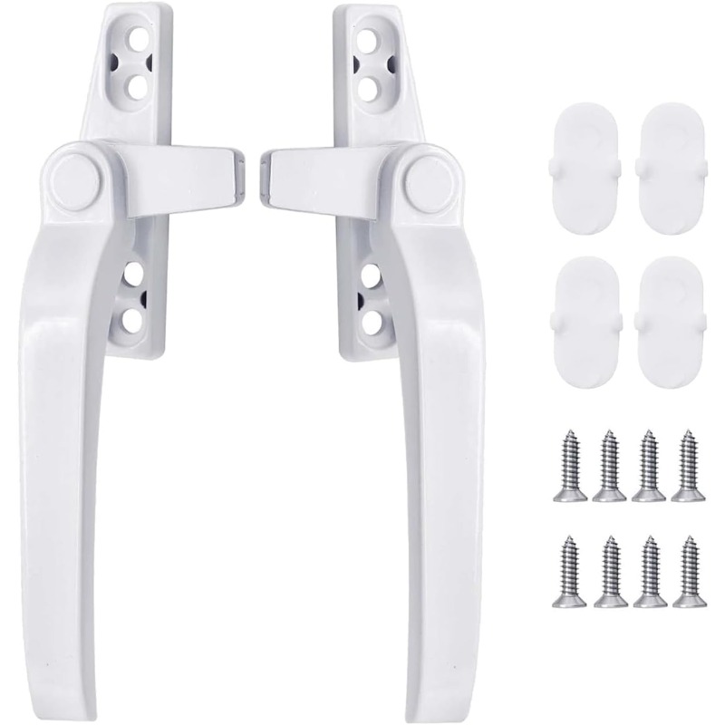 Glass Door Hinge - مقبض قفل نافذة زجاجية، قطعتان من