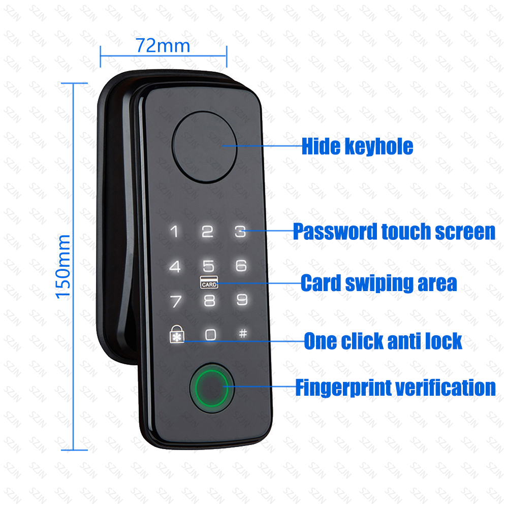 TTLock Auto الذكية قفل ببصمة ا - مراجعة Glass Door Hinge وسعره