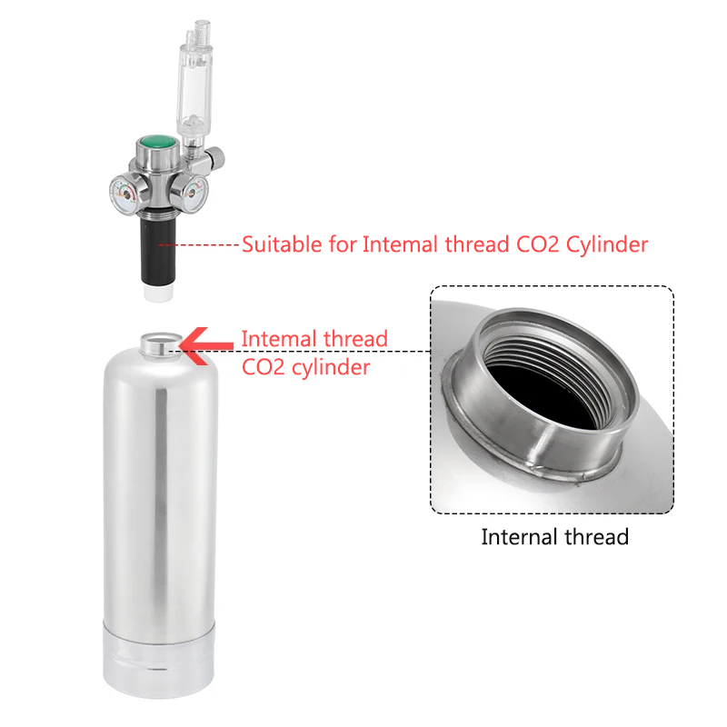 موضوع داخلي CO2 مولد اسطوانة ا - مراجعة Aquael Filter Fzn وسعره